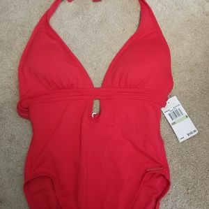 One piece Michael Kors bathing suit red